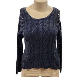[ECI] Blue Knitted Tunic Sweater - Size M